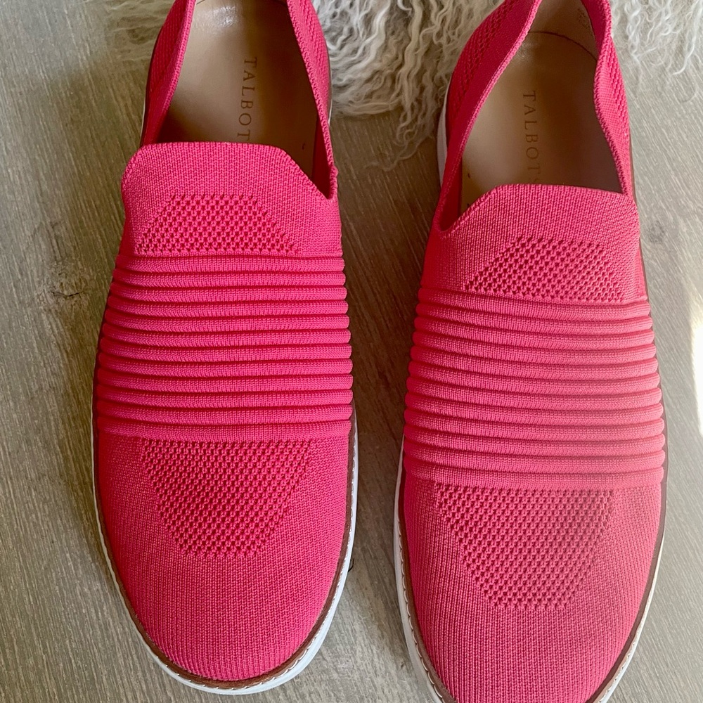 Talbots Coral Pink Slip-On Sneakers